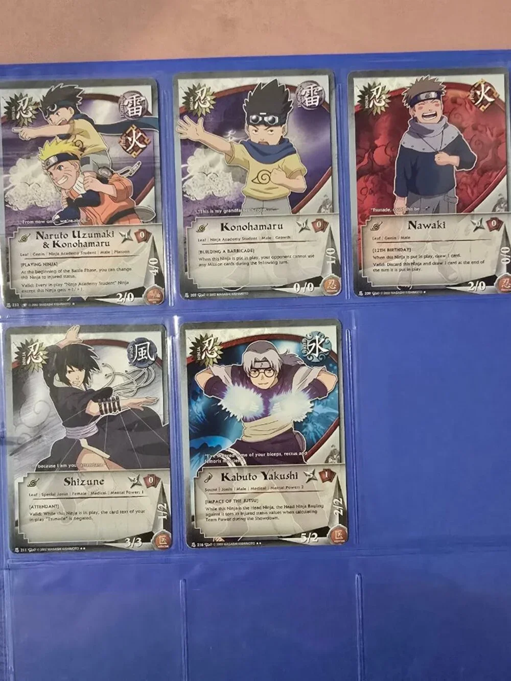 Naruto CCG - Pick Your Cards - Ninja & Client Cards